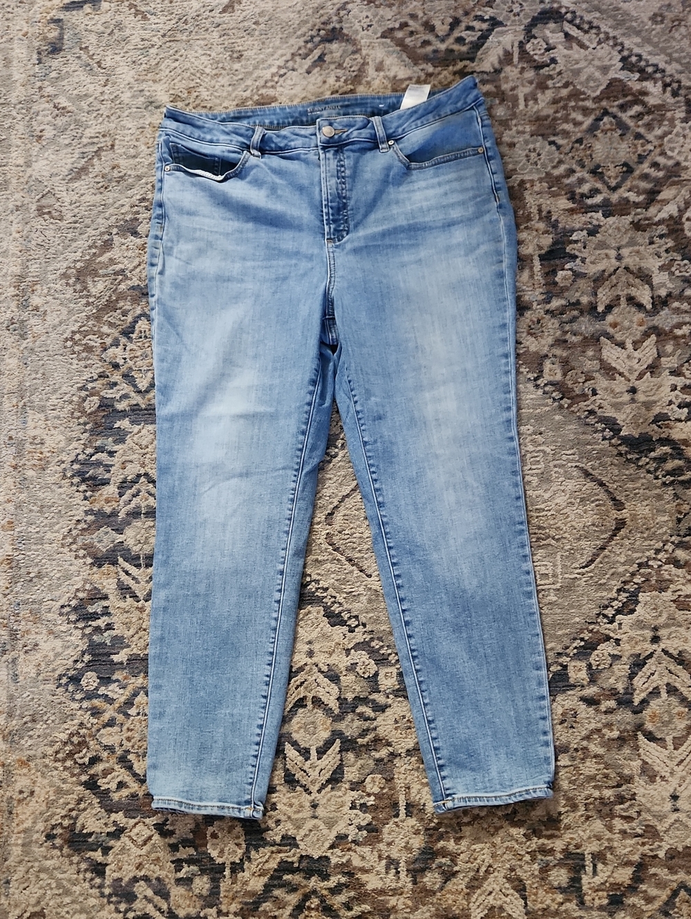 Chico's Skinny Ankle High Rise  Light BlueJeans Size  14R